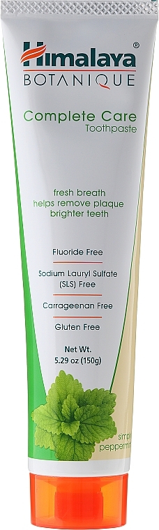 Fluoridfreie Zahnpasta mit Minzgeschmack Complete Care - Himalaya Botanique Complete Care Toothpaste Simply Mint — Bild N2