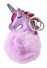 Schlüsselanhänger Flauschiges Einhorn violett - Martinelia Keychain Unicorn Puff — Bild N1