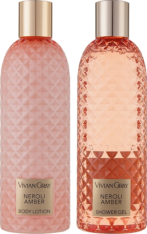 Vivian Grey Neroli & Amber - Körperpflegeset (Duschgel 300ml + Körperlotion 300ml)  — Bild N2