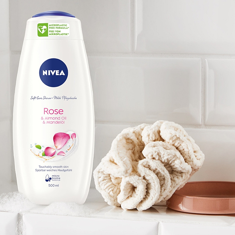 Creme-Duschgel "Milch & Rose" - NIVEA Bath Care Cream Shower Rose And Milk — Bild N3