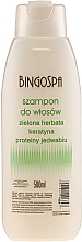 Düfte, Parfümerie und Kosmetik Shampoo mit grünem Tee, Keratin und Seidenproteinen - BingoSpa Shampoo Green Tea, Keratin And Silk Proteins