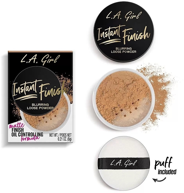 L.A. Girl Instant Finish Blurring Loose Powder - Loser Gesichtspuder — Bild N2