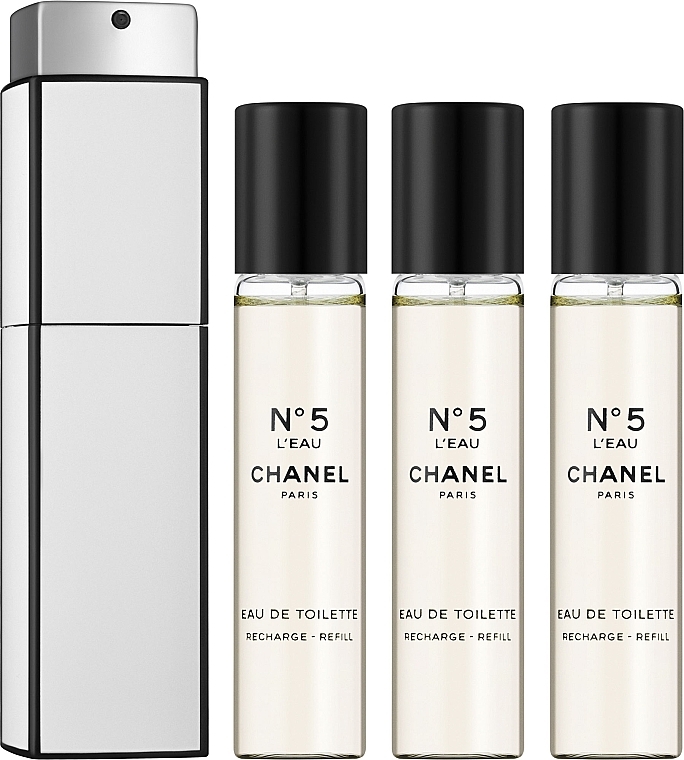 Chanel N5 L`Eau - Eau de Toilette (3x20ml Refill) — Bild N2