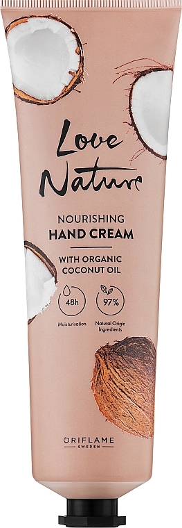 Pflegende Handcreme mit Bio-Kokosöl - Oriflame Love Nature Nourishing Hand Cream — Bild N2