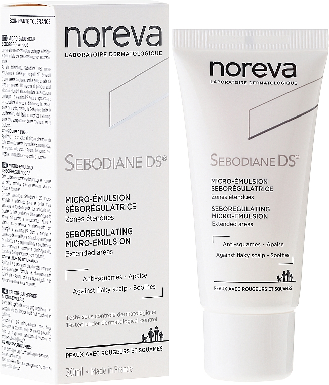 Haarserum - Noreva Sebodiane DS Sebum-Regulating Micro-Emulsion