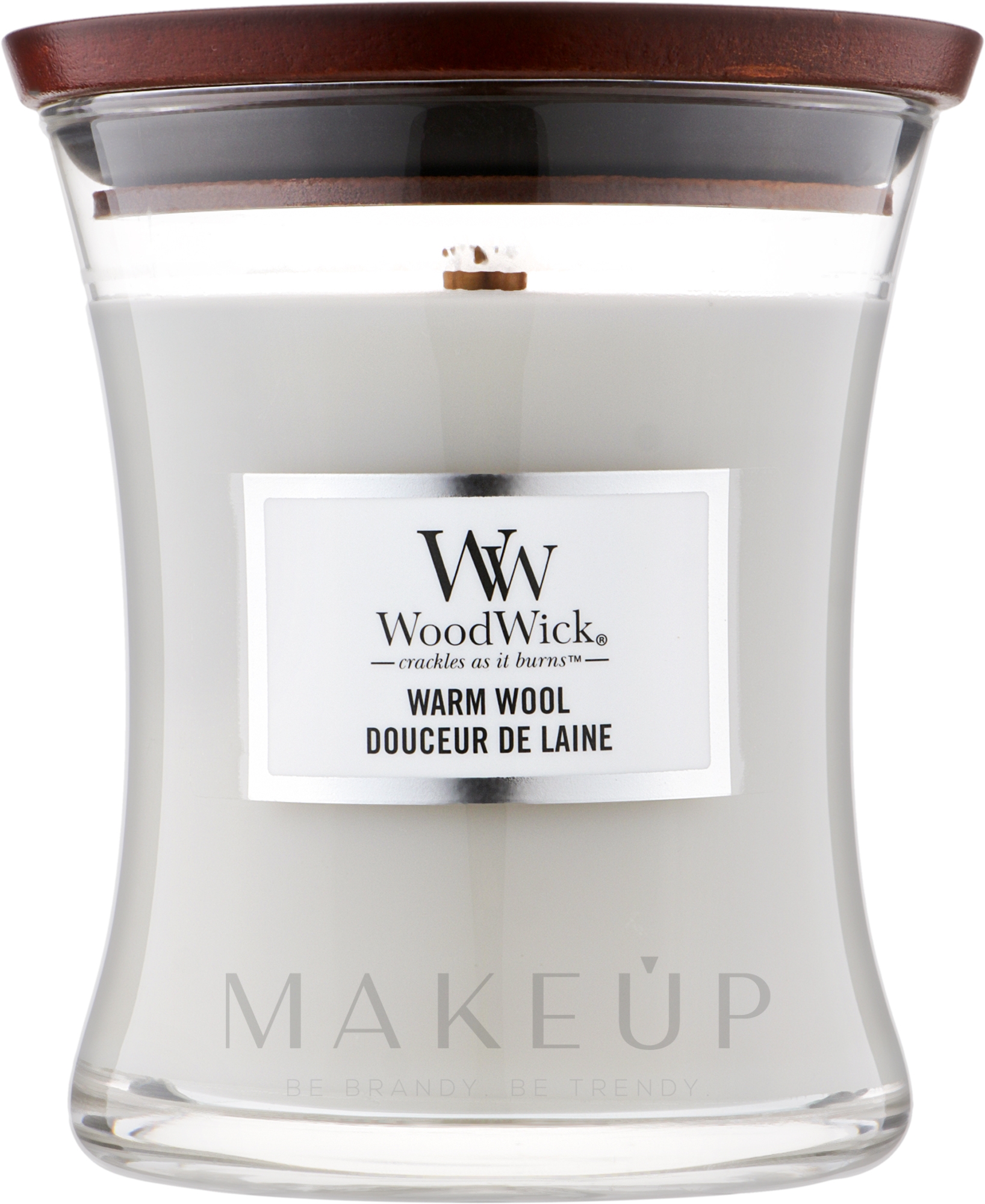 Duftkerze im Glas Warm Wool - WoodWick Hourglass Candle Warm Wool — Bild 275 g