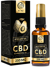 Düfte, Parfümerie und Kosmetik Natürliches Avocadoöl CBD 250 mg - Dr. T&J Bio Oil