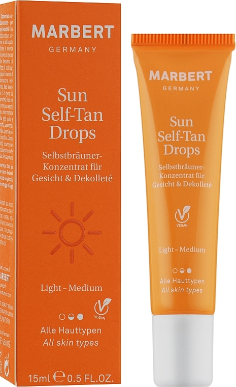 Konzentrierte Tropfen für Gesicht und Dekolleté - Marbert Sun Self-Tan Drops Llight-Medium — Bild N2