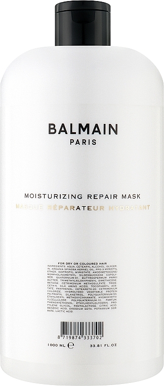 Revitalisierende Feuchtigkeitsmaske für trockenes und coloriertes Haar - Balmain Paris Hair Couture Moisturizing Repair Mask — Bild N1