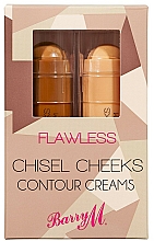 Düfte, Parfümerie und Kosmetik Barry M Flawless Chisel Cheeks - Make-up Set (Konturstick + Highlighter-Stick)