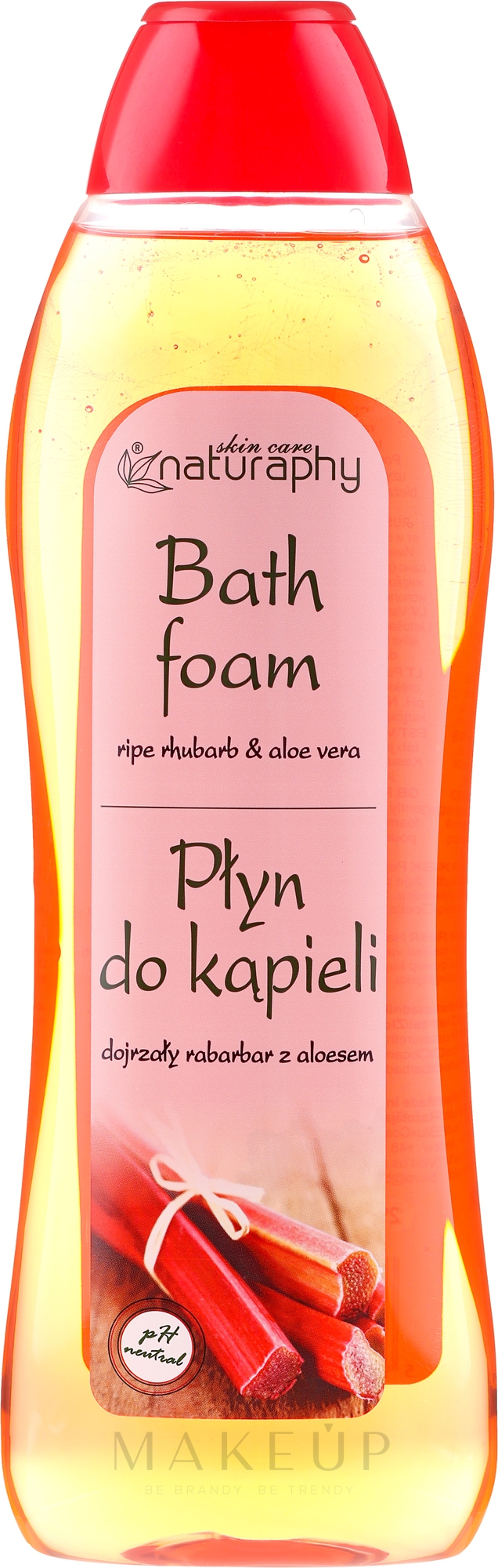 Badeschaum Rhabarber & Aloe Vera - Naturaphy Bath Foam — Bild 1000 ml