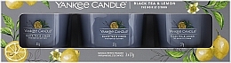 Duftkerzen-Set Schwarzer Tee und Zitrone - Yankee Candle Black Tea & Lemon (candle/3x37g) — Bild N1