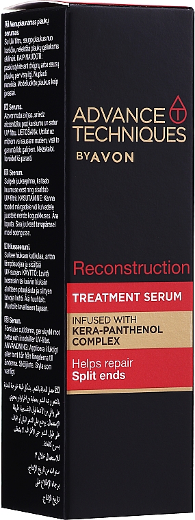 Intensiv regenerierendes und pflegendes Serum mit Keratin ohne Ausspülen für geschädigtes Haar - Avon Reconstruction Treatment Serum — Bild N1