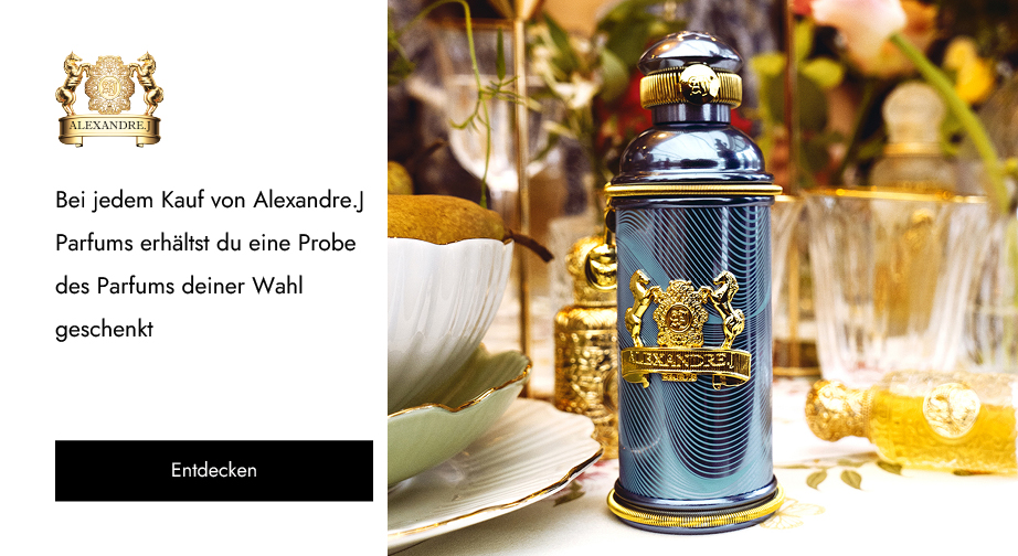 Hol dir eine Probe deiner Wahl als Geschenk  zu jedem Kauf von Alexandre.J Parfums