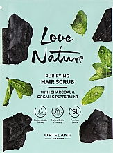 Düfte, Parfümerie und Kosmetik Peeling-Shampoo für die Haare mit Aktivkohle und Bio-Minze - Oriflame Love Nature 