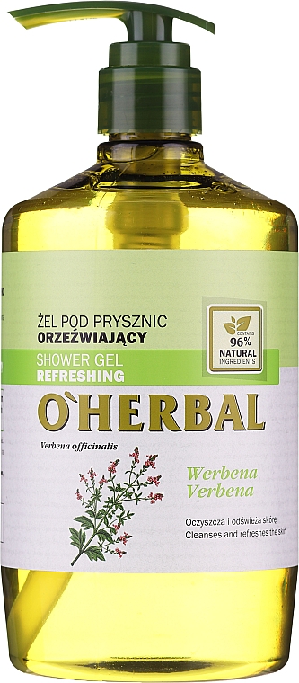 Erfrischendes Duschgel mit Eisenkraut-Extrakt - O'Herbal Refreshing Shower Gel — Bild N3