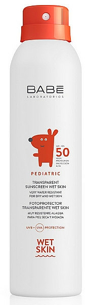 Sonnenschutzspray für trockene und feuchte Haut SPF 50+ - Babe Laboratorios Pediatric Wet Skin — Bild N1