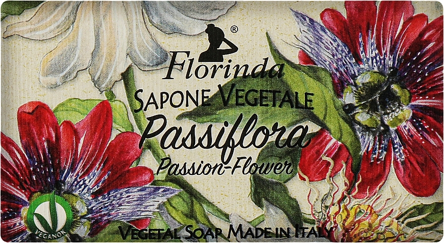 Naturseife Passionsblume - Florinda Sapone Vegetale Passion Flower — Bild N1