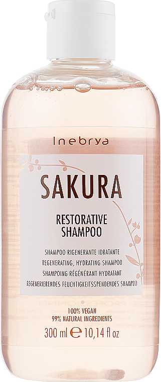 Regenerierendes und feuchtigkeitsspendendes Shampoo mit Kirschblüten-Extrakt - Inebrya Sakura Restorative Shampoo — Bild N4