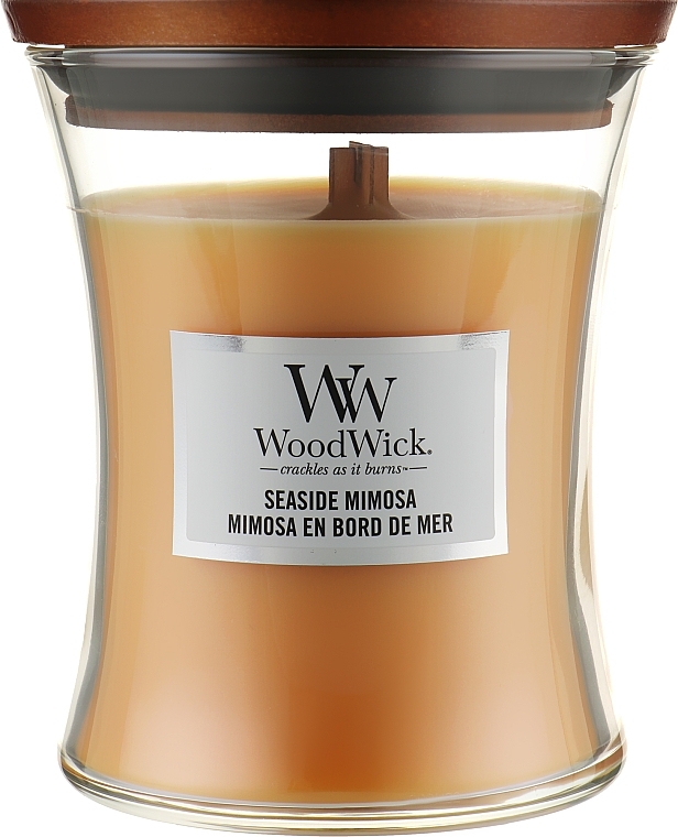 Duftkerze im Glas Seaside Mimosa - WoodWick Hourglass Candle Seaside Mimosa — Bild N1