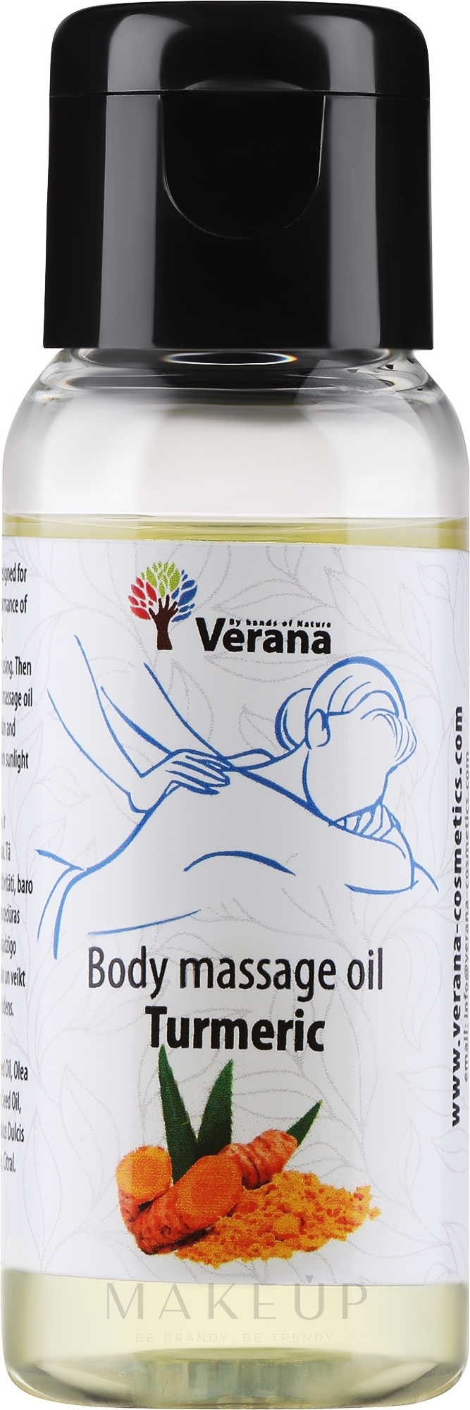 Massageöl für den Körper Turmeric - Verana Body Massage Oil  — Bild 30 ml