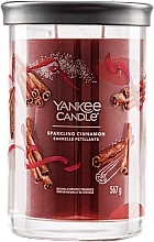 Düfte, Parfümerie und Kosmetik Duftkerze im Glas Sparkling Cinnamon Zwei Dochte - Yankee Candle Sparkling Cinnamon