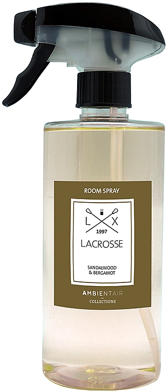 Lufterfrischer-Spray Sandelholz und Bergamotte - Ambientair Lacrosse Sandalwood & Bergamot Room Spray — Bild N1