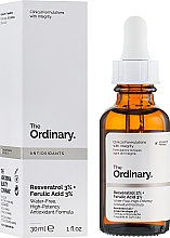 Düfte, Parfümerie und Kosmetik Gesichtsserum mit Resveratrol 3% und Ferulasäure 3% - The Ordinary Resveratrol 3% + Ferulic Acid 3%