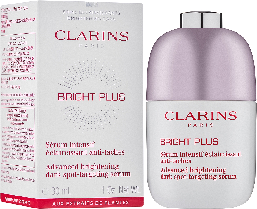 Aufhellendes Gesichtsserum gegen Pigmentflecken und für mehr Strahlkraft - Clarins Bright Plus Serum — Bild N2