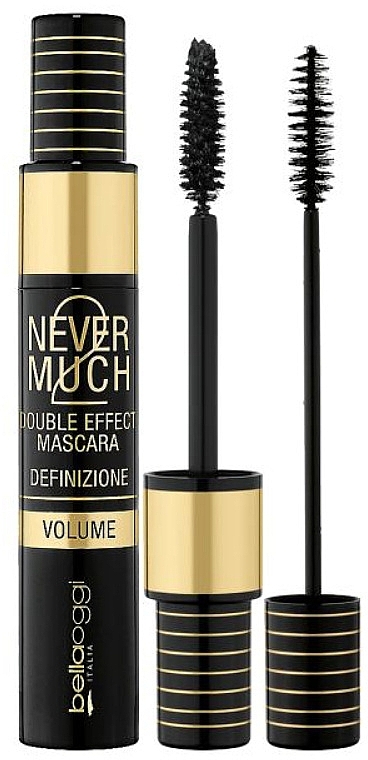 Wimperntusche - Bellaoggi NEVER 2 MUCH Double Effect Mascara  — Bild N1