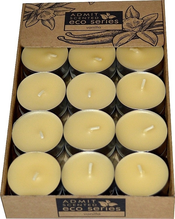 Teekerze Vanille 30 St. - Admit Scented Eco Series Vanilla — Bild N1