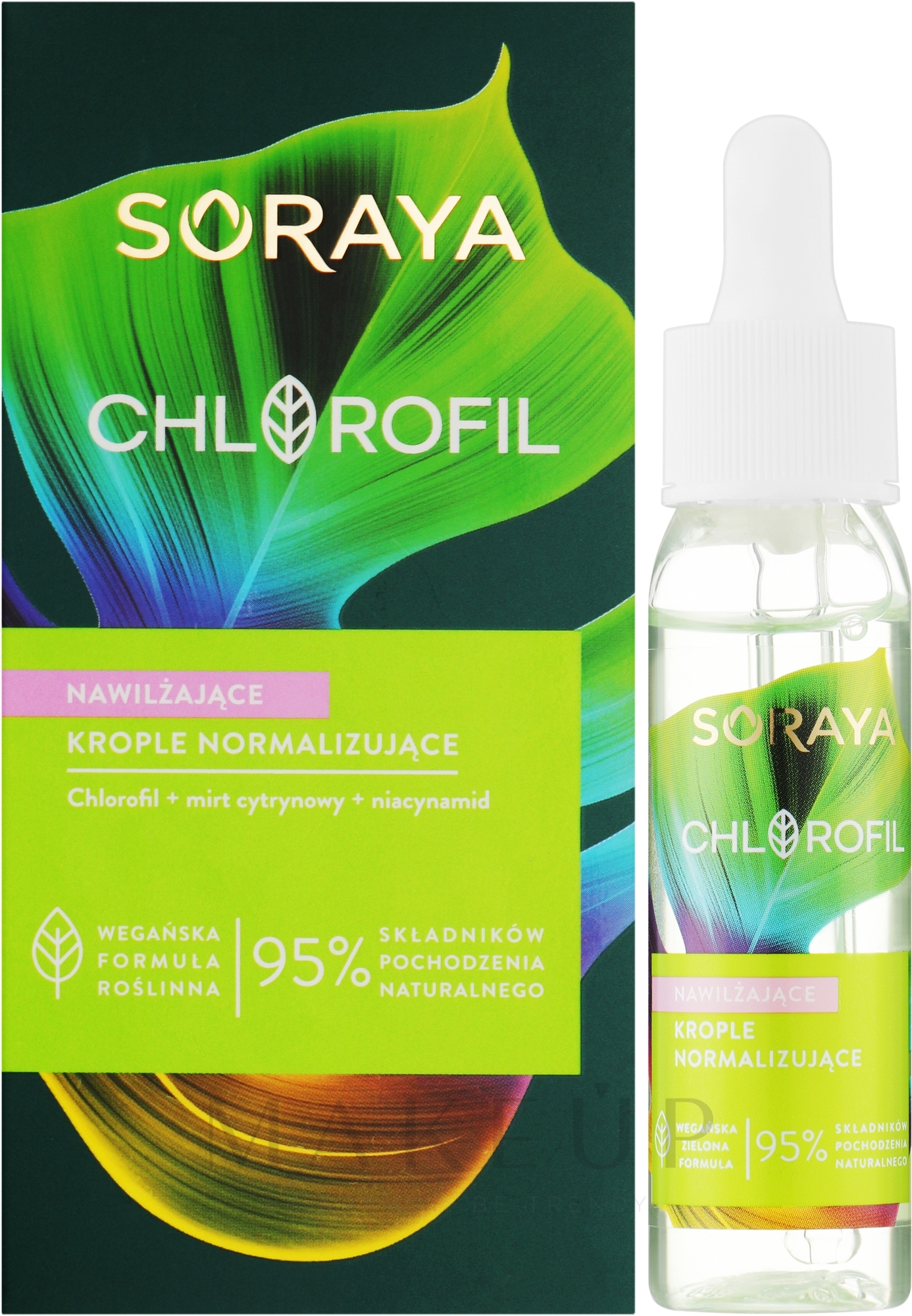 Feuchtigkeitsspendende normalisierende Gesichtstropfen - Soraya Chlorofil Moisturizing Normalizing Drops — Bild 30 ml