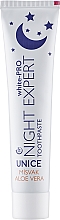 Zahnpasta Miswak & Aloe Vera - Unice White-Pro Night Expert Toothpaste — Bild N1