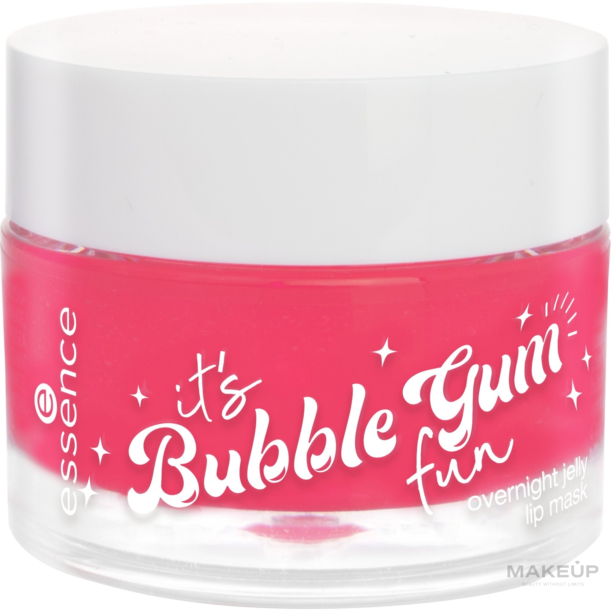 Lippenmaske für die Nacht - Essence Its Bubble Gum Fun Overnight Jelly Lip Mask Gummylicious  — Bild 8 g