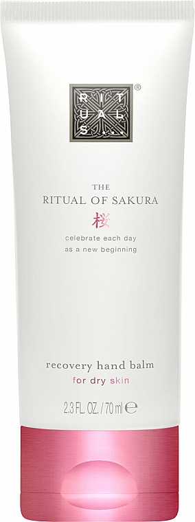 Regenerierender Handbalsam mit Reismilch und Kirsche für trockene Haut - Rituals The Ritual of Sakura Recovery Hand Balm — Bild N1