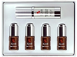 Düfte, Parfümerie und Kosmetik Gesichtspflegeset - 3Lab Super Ampoules Brightening&Anti-Aging (Serum 30ml + Ampullen 4x0.7ml) 