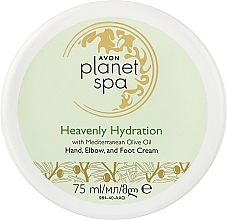 Düfte, Parfümerie und Kosmetik Handcreme mit Olivenöl - Avon Planet SPA Heavenly Hydration Hand Elbow And Foot Cream