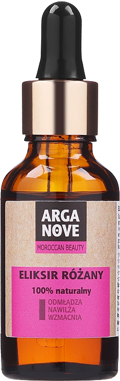 Beruhigendes und feuchtigkeitsspendendes Gesichtselexier mit Damastrosenöl - Arganove Maroccan Beauty — Bild N1