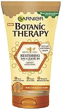 Düfte, Parfümerie und Kosmetik Leave-in Haarcreme mit Honig und Propolis - Garnier Botanic Therapy Restoring 3 in 1 Leave-In Honey & Beeswax