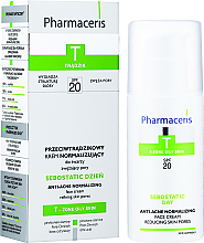 Düfte, Parfümerie und Kosmetik Normalisierende und mattierende Anti-Akne Tagescreme zur Porenverengung SPF 20 - Pharmaceris T Sebostatic Normalizing Matifying Anti-Acne Cream SPF20 