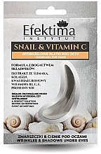 Düfte, Parfümerie und Kosmetik Hydrogel-Augenpatches - Efektima Instytut Snail & Vitamin C Hydrogel Eye Pads 