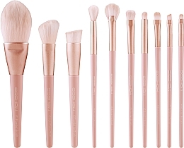 Düfte, Parfümerie und Kosmetik Make-up Pinselset 10 St. - Eigshow Morandi Series Coral Vegan Brush Set