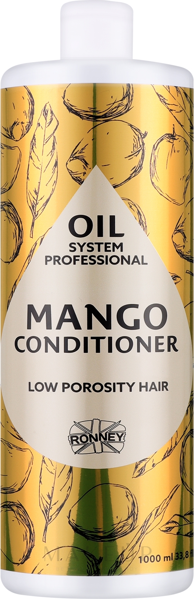 Conditioner mit Mango - Ronney Professional Oil System Low Porosity Hair Mango Conditioner — Bild 1000 ml