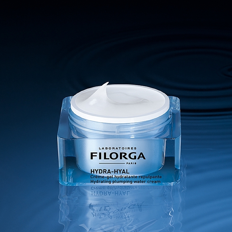 Feuchtigkeitsspendendes Creme-Gel für das Gesicht - Filorga Hydra-Hyal Hydrating Plumping Water Cream — Bild N8