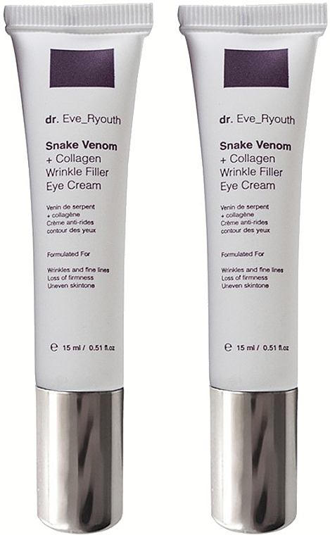 Set Creme für die Augenpartie - Dr. Eve_Ryouth Snake Venom + Collagen Wrinkle Filler Eye Cream  — Bild N1