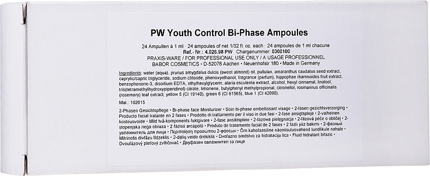 2-Phasen-Ampulle mit Omega 3-, 6-, 9-Fettsäuren und 1% Amaranth-Öl - Babor Doctor Babor Youth Control Bi-Phase Ampoule — Bild N3