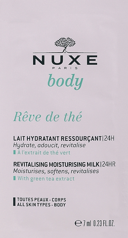 Revitalisierende Feuchtigkeitsmilch - Nuxe Body Reve de The Revitalizing Moisturizing Milk (Probe)  — Bild N1