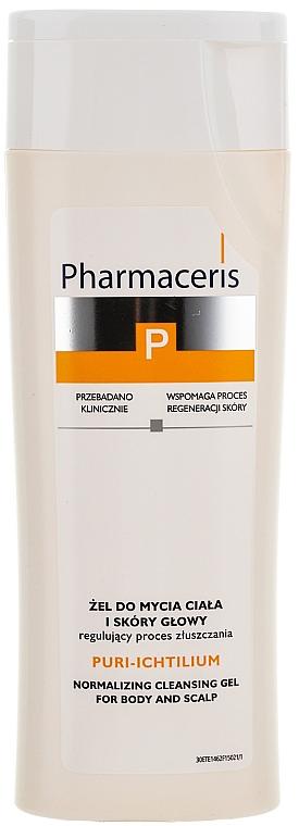 Reinigungsgel für Körper und Kopfhaut - Pharmaceris P Puri-Ichtilium Body and Scalp Wash Gel — Foto N1