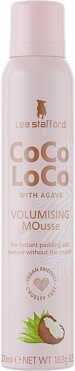 Fixierender Haarschaum - Lee Stafford Coco Loco With Agave Coconut Mousse — Bild N1