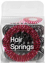 Düfte, Parfümerie und Kosmetik Haargummis schwarz 3 St. - Hair Springs